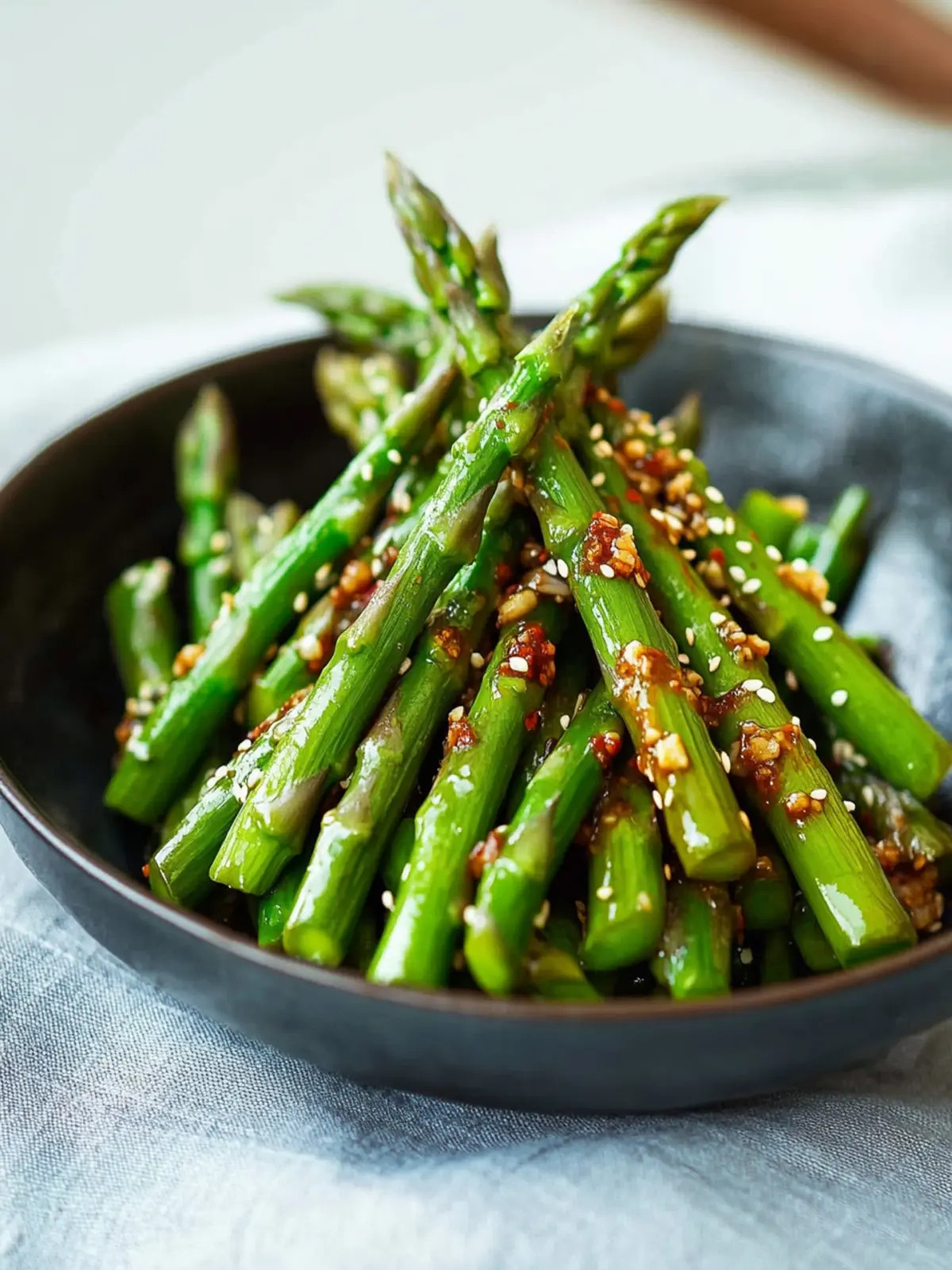 Zesty Asparagus with Gochujang Sauce: Quick & Delicious! 5 Asparagus with Gochujang Sauce