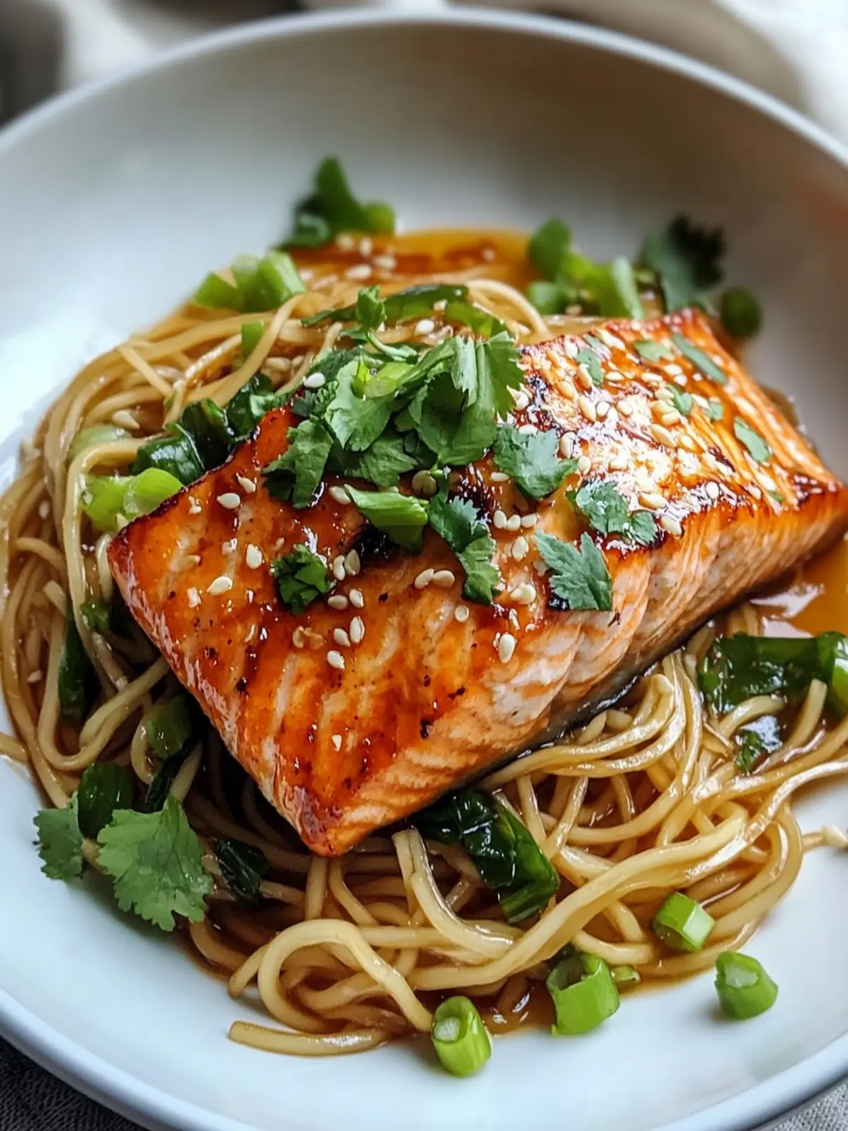 Asian Salmon & Noodles: Quick, Delicious Takeout Alternative!