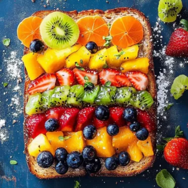 Vibrant Rainbow Fruit Toast for a Fun and Healthy Breakfast 10 Rainbow Fruit Toast