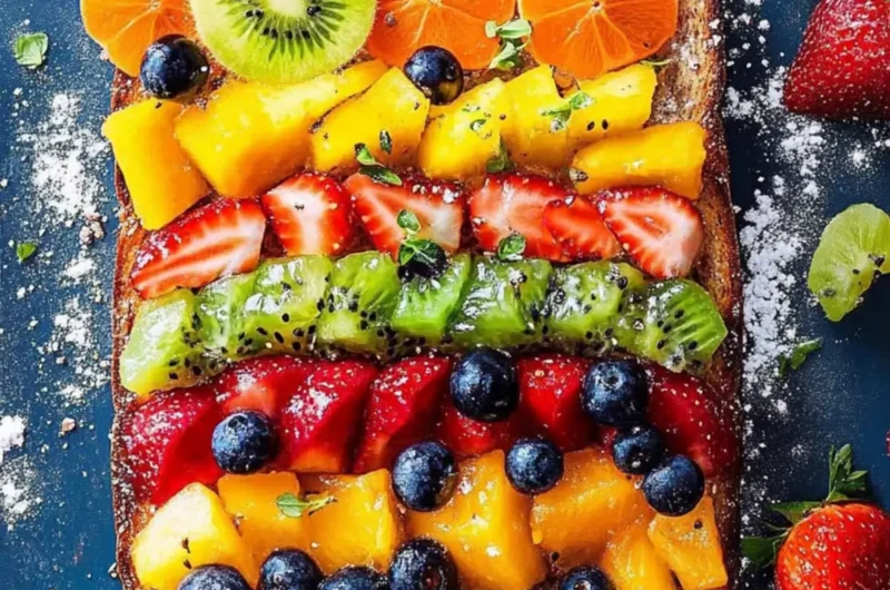 Rainbow Fruit Toast