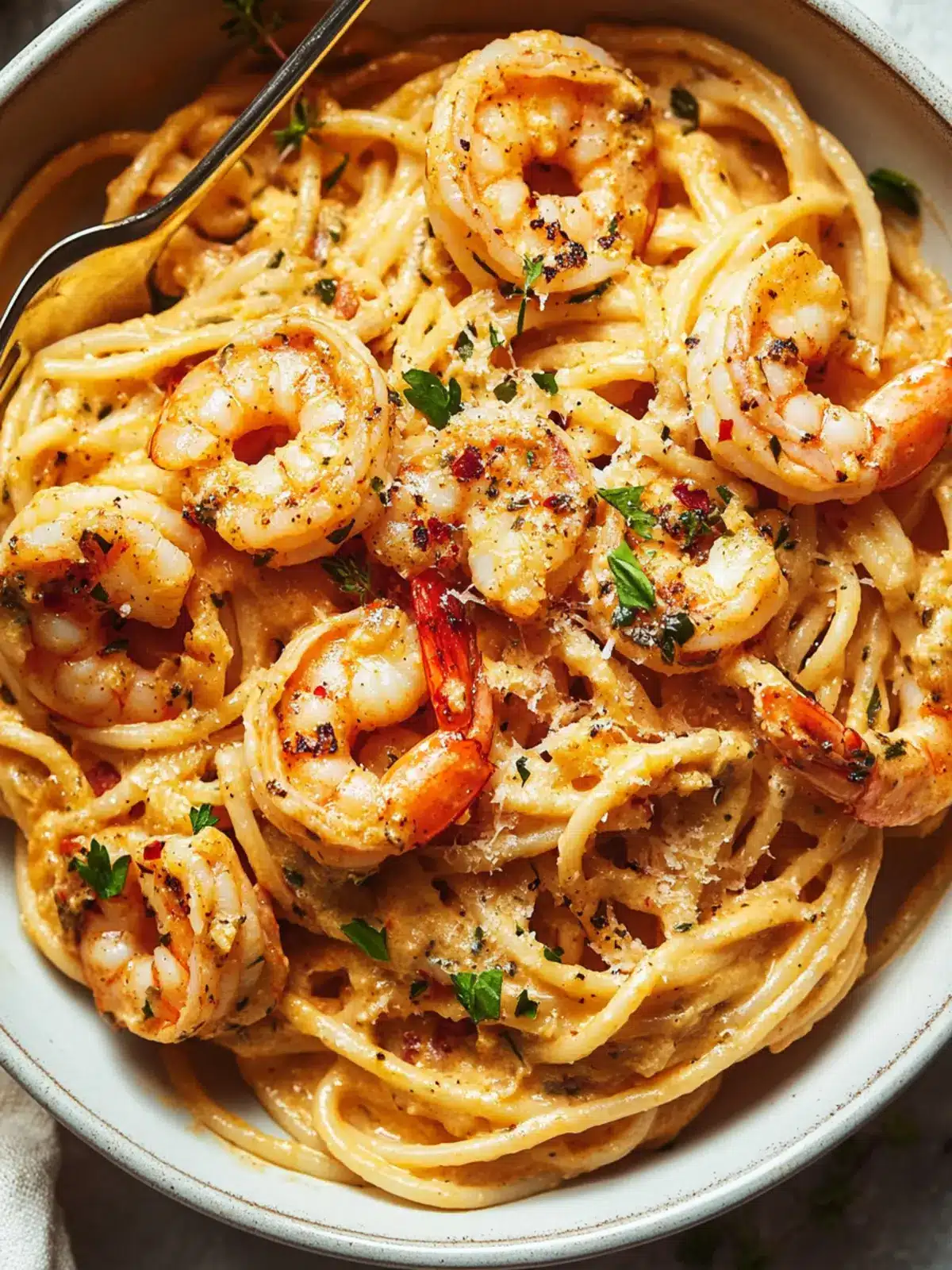 Creamy Cajun Shrimp Pasta