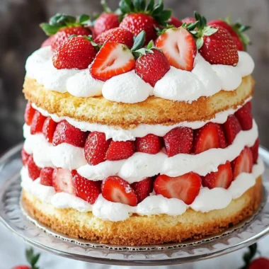 Strawberry Shortcake Cake