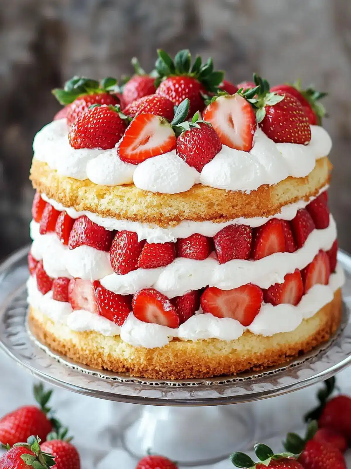 Strawberry Shortcake Cake
