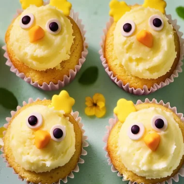 Easter Chick Cupcakes