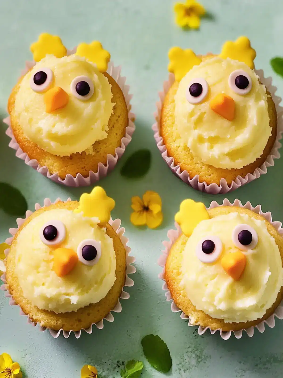 Easter Chick Cupcakes