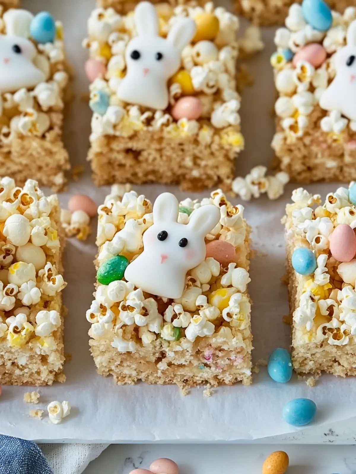 Easter Bunny Popcorn Bars