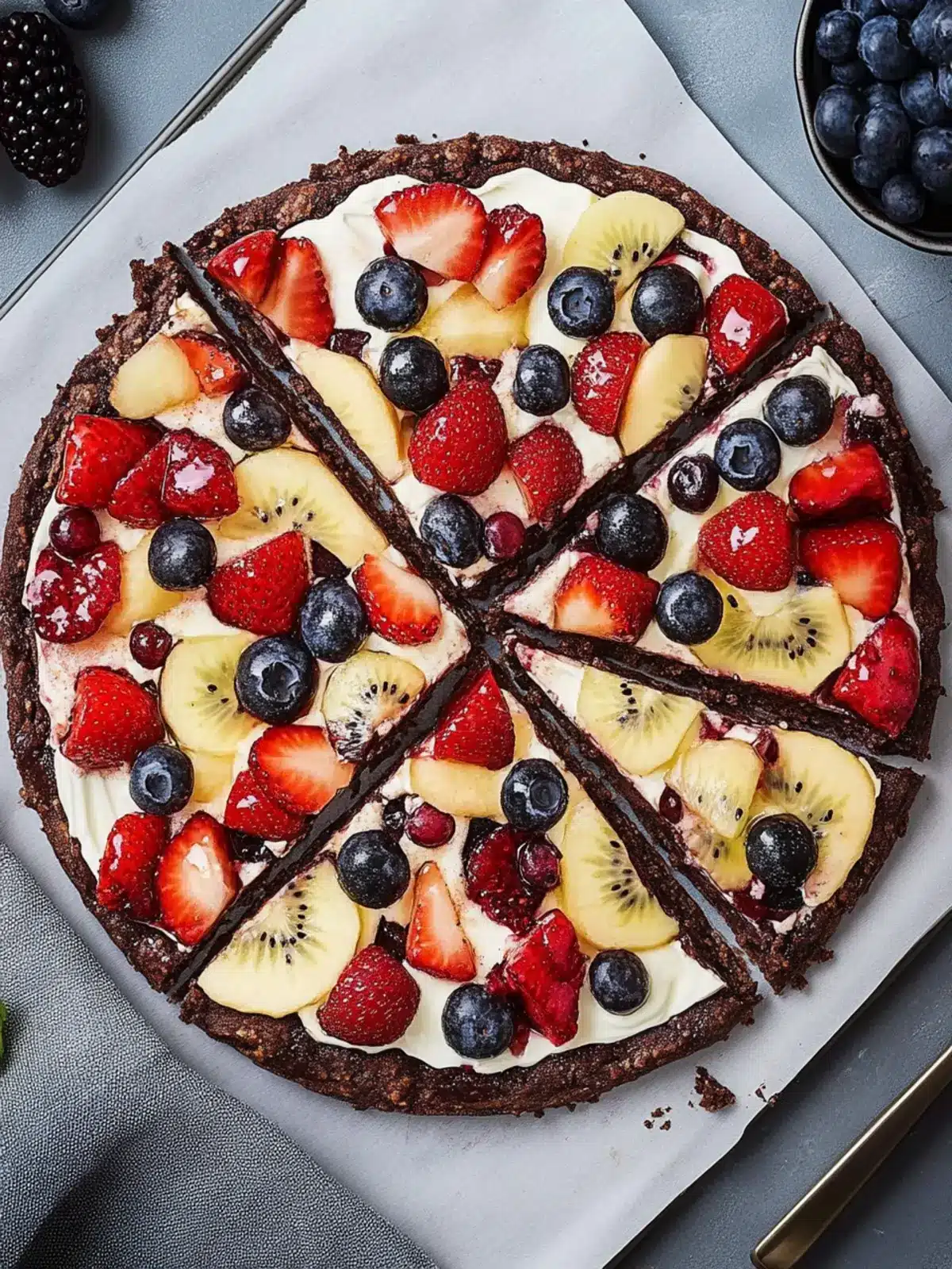 Delicious Brownie Fruit Pizza: A No-Fuss Summer Treat 3 Brownie Fruit Pizza