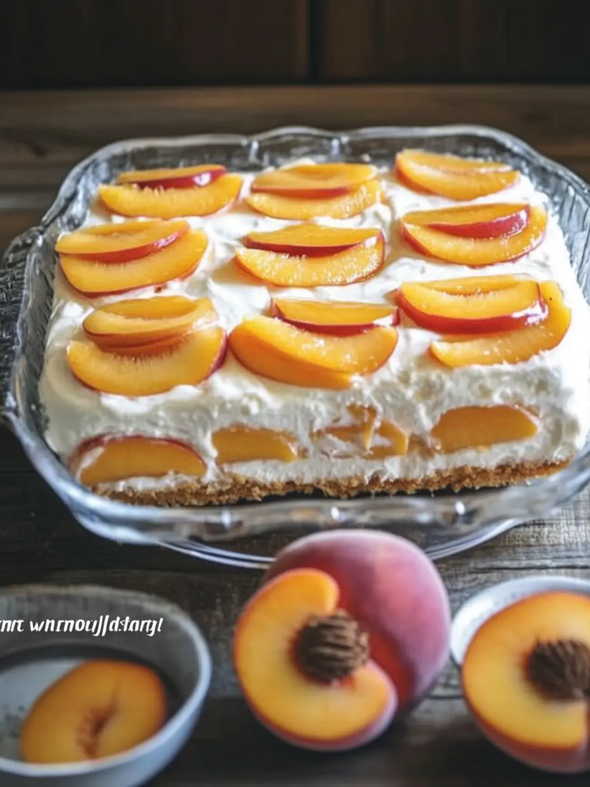 Easy No-Cook Peach Refrigerator Cake for Sweet Summer Bliss 3 Peach Refrigerator Cake