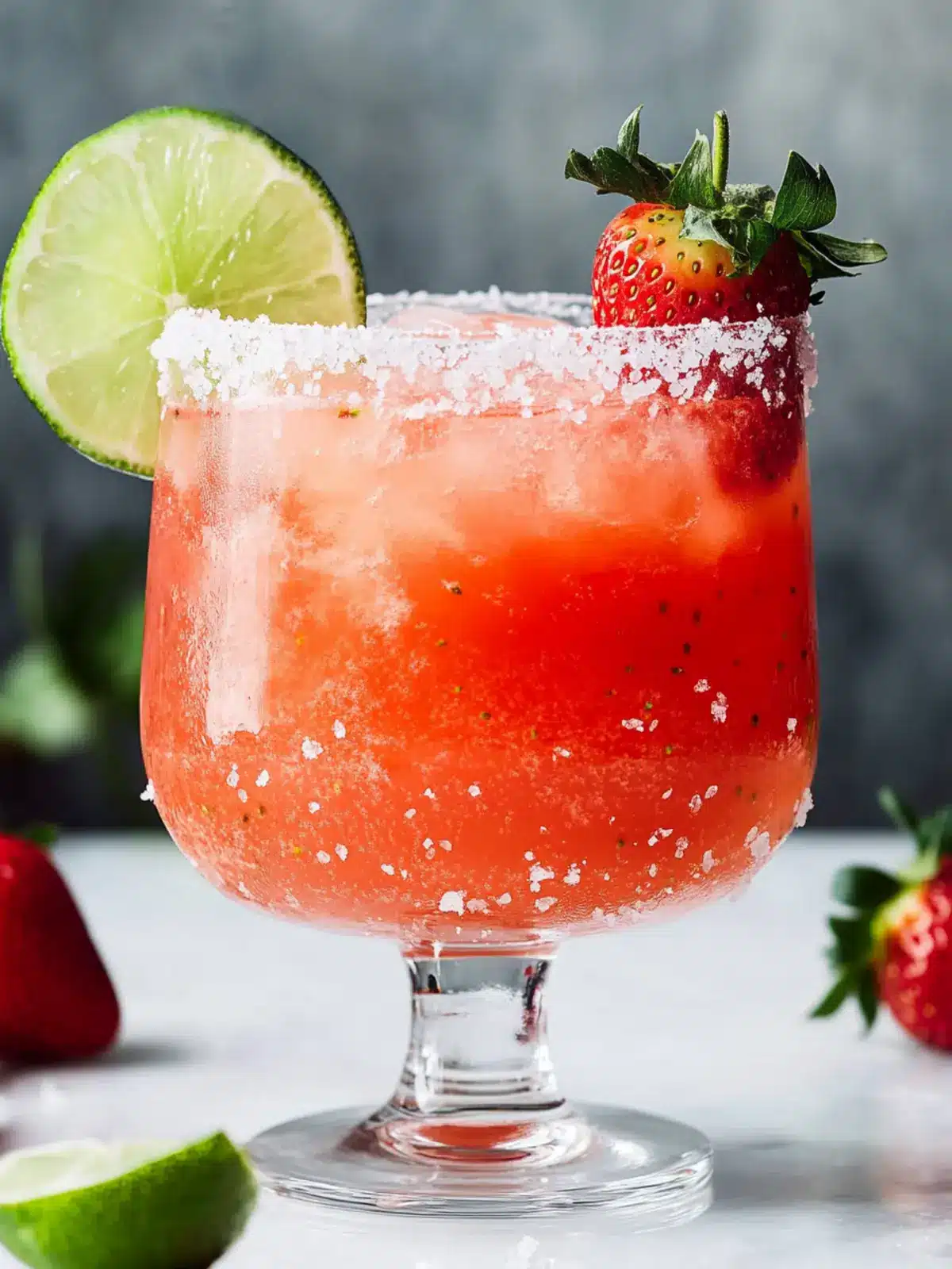 Strawberry Mezcal Margarita