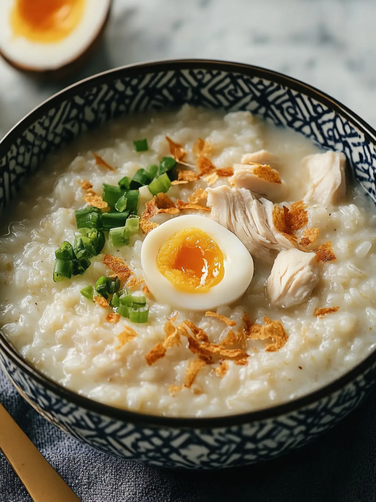 Filipino Arroz Caldo (Chicken and Rice Porridge)