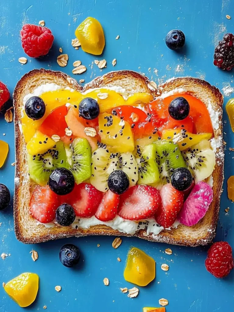 Rainbow Fruit Toast