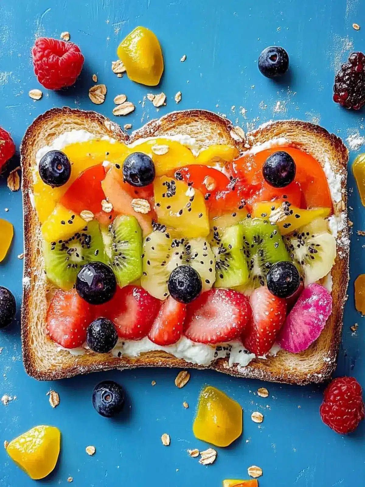 Vibrant Rainbow Fruit Toast for a Fun and Healthy Breakfast 3 Rainbow Fruit Toast