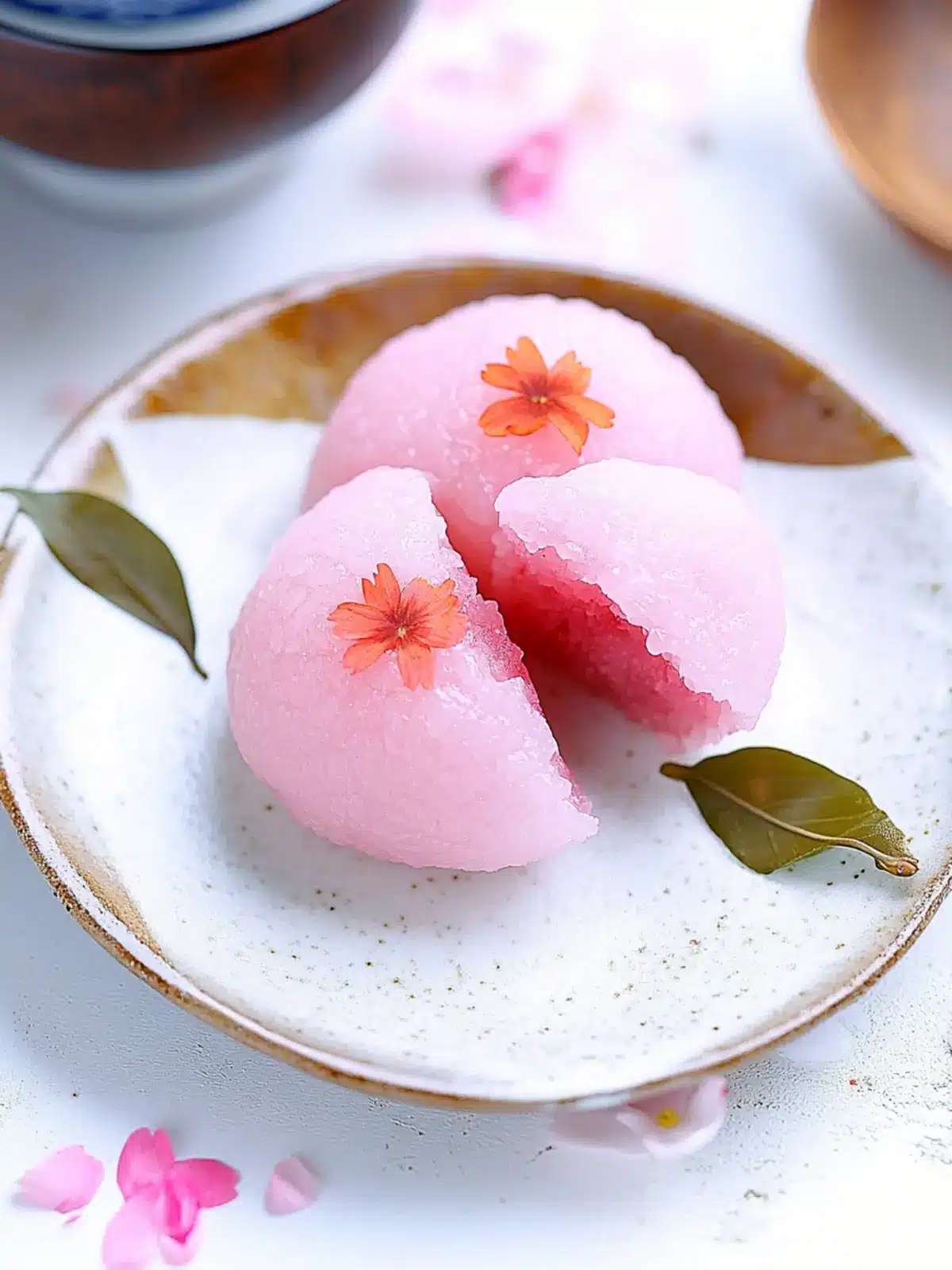 Sakura Mochi (Kansai-Style Cherry Blossom Rice Cakes)
