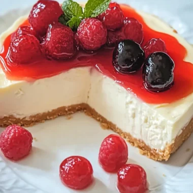 Decadent New York Style Cheesecake with Cherry Bliss 10 New York Style Cheesecake
