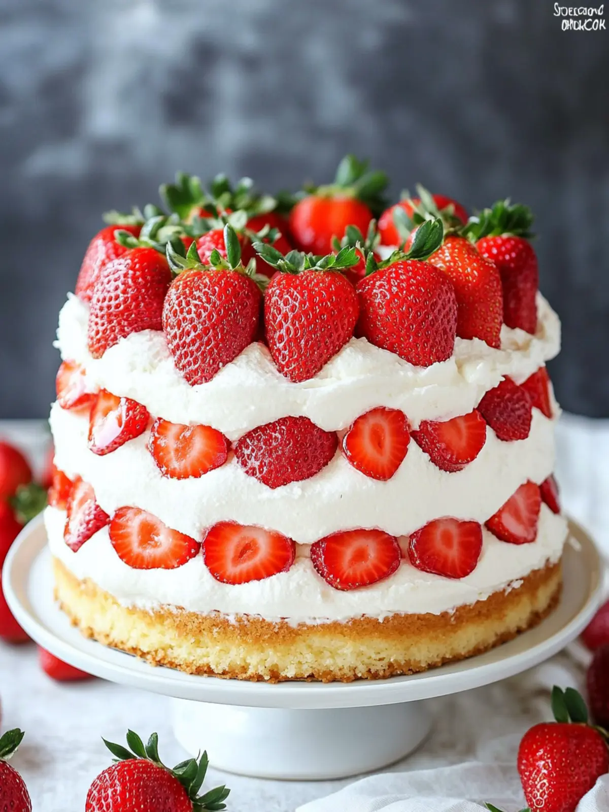 Strawberry Shortcake Cake