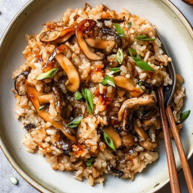 Miso Mushroom Crispy Rice