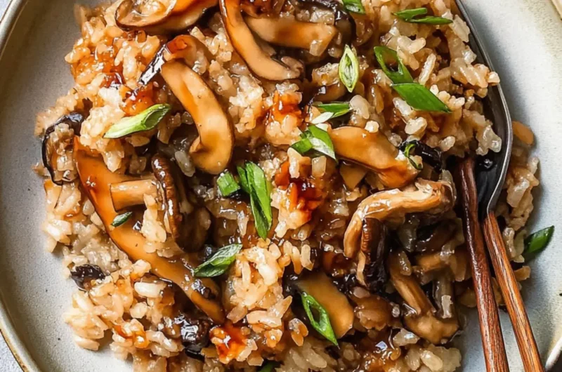 Miso Mushroom Crispy Rice