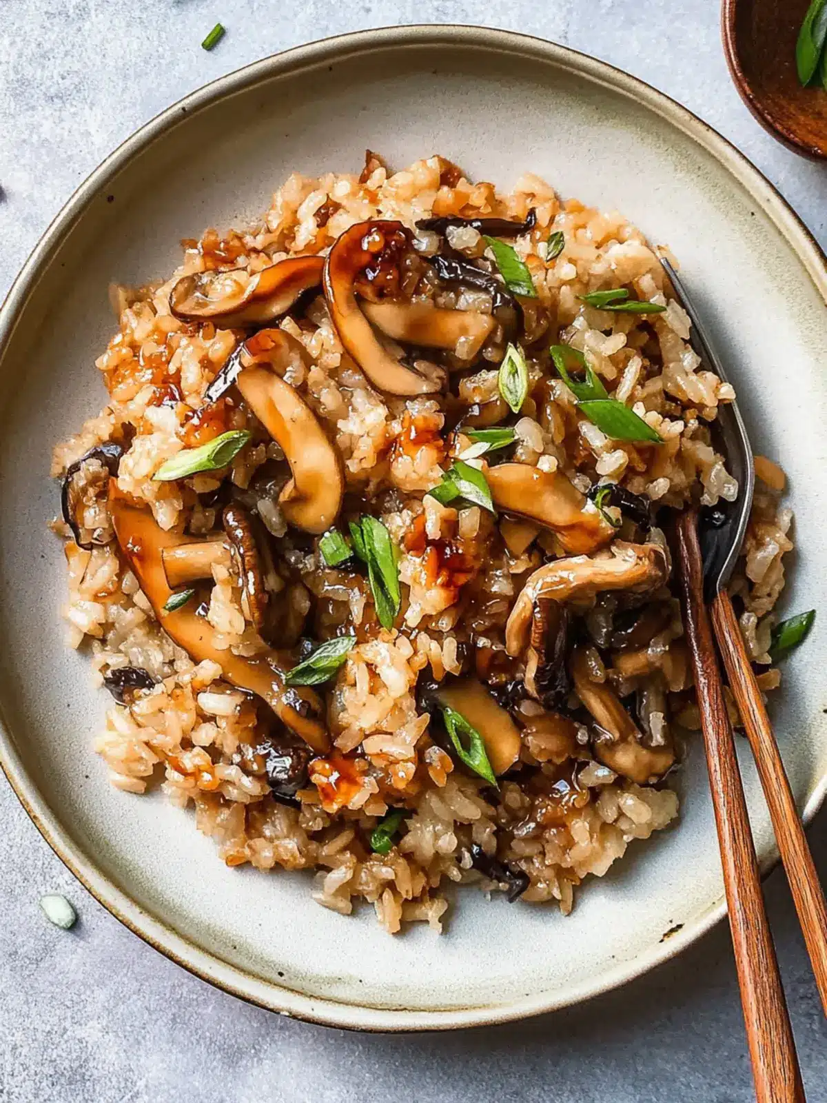Miso Mushroom Crispy Rice