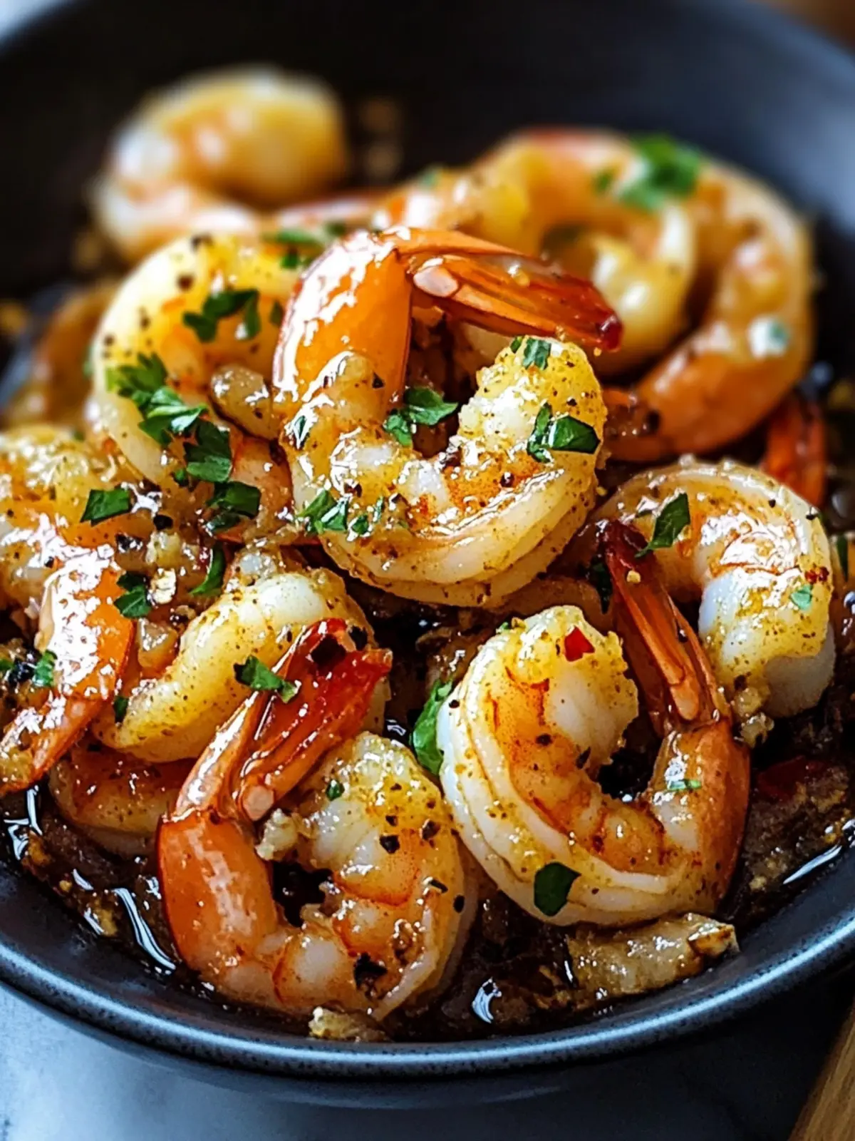 Spicy Lemon Garlic Shrimp