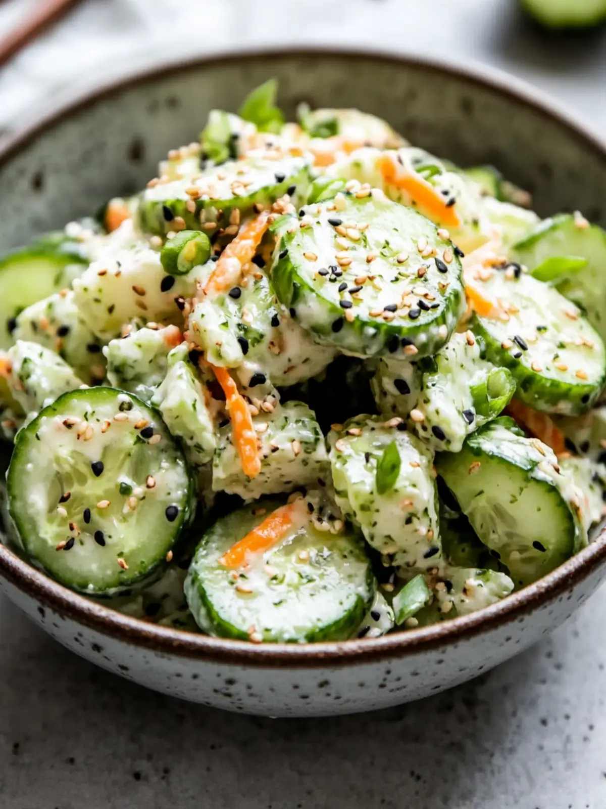 California Roll Cucumber Salad: Sushi in a Bowl