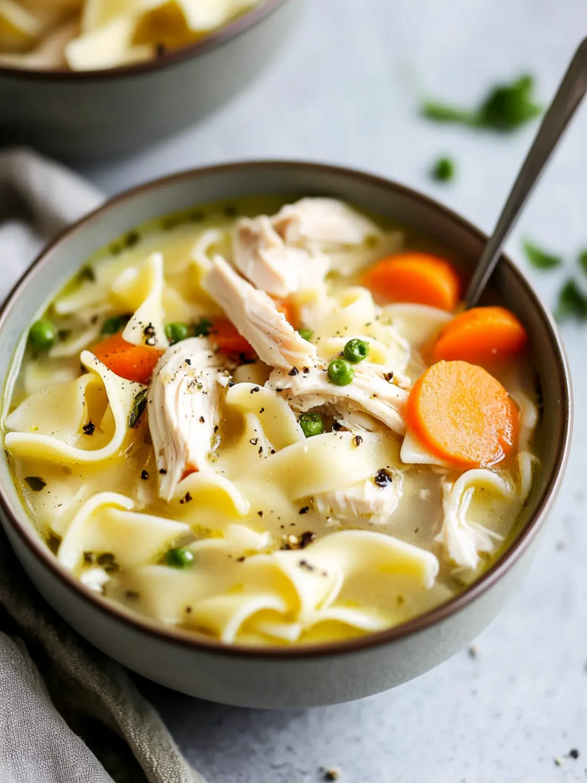 Creamy Chicken Noodle Soup