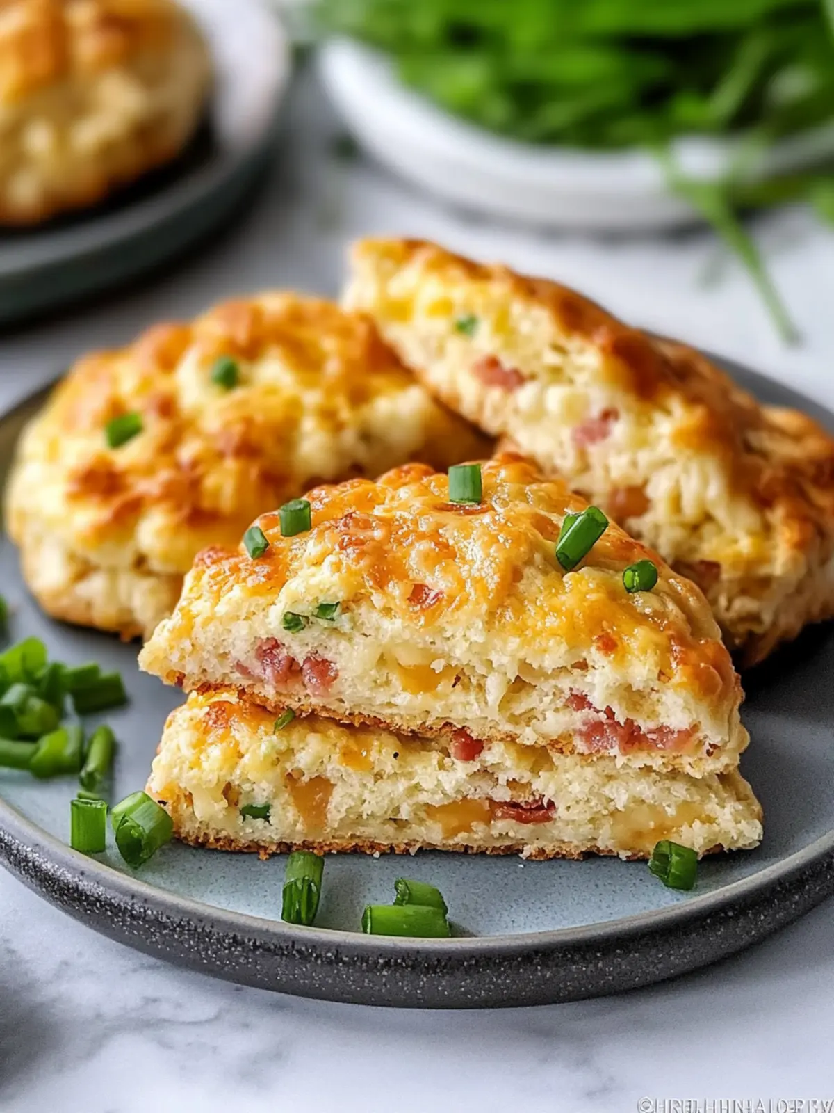 Super Fluffy Bacon Cheddar Chive Scones for Cozy Mornings 4 Super Fluffy Bacon Cheddar Chive Scones