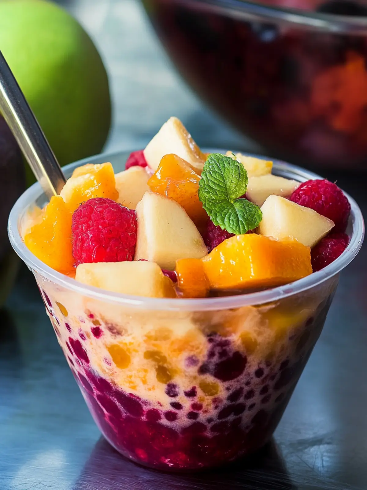 Colombian Cholao (Fruit Salad with Syrup)