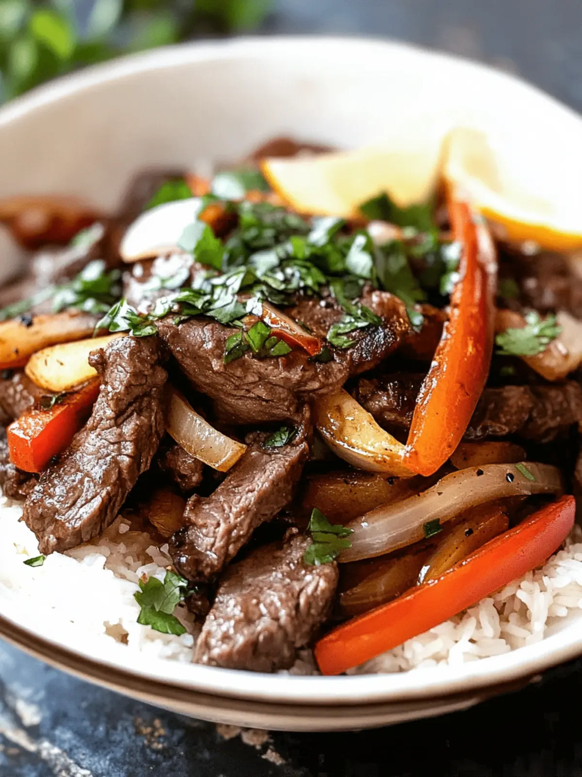 Peruvian Lomo Saltado (Stir Fried Beef)