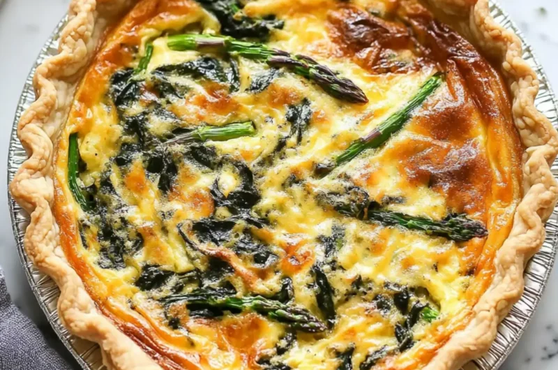 Spinach Asparagus Quiche Recipe