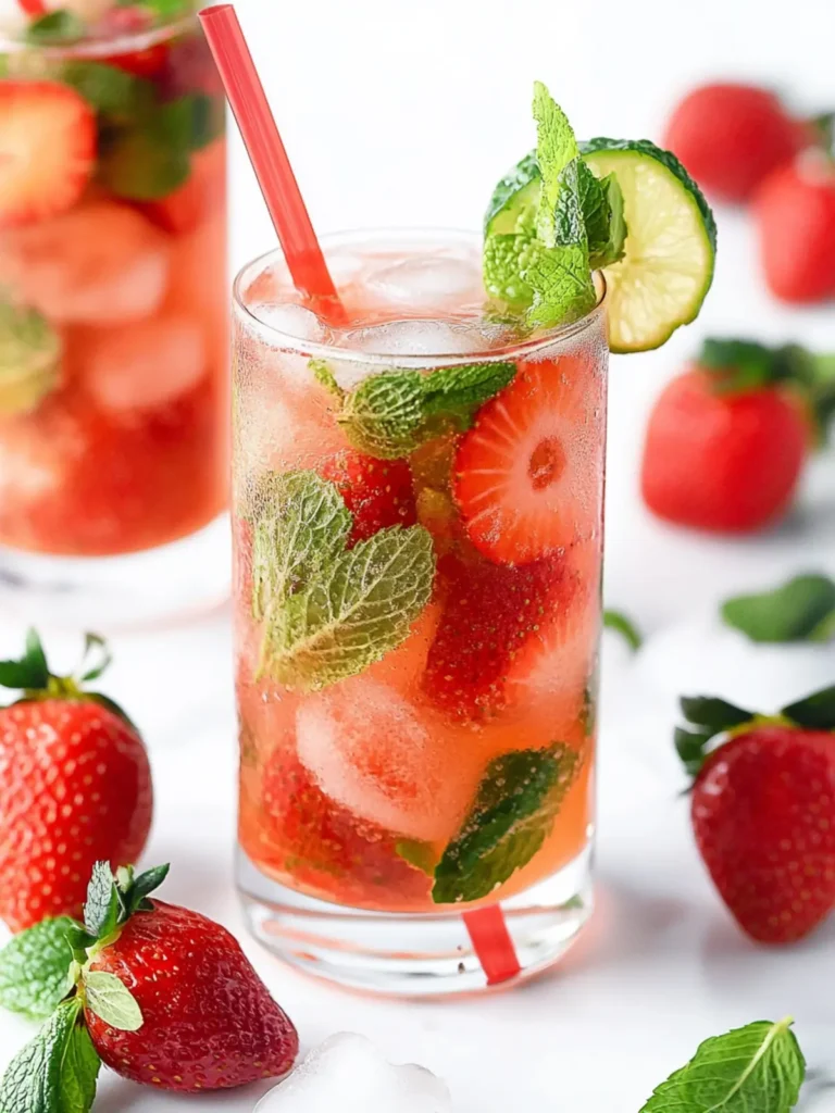 Refresh Yourself with a Strawberry Mojito Mocktail Delight 4 Strawberry Mojito Mocktail