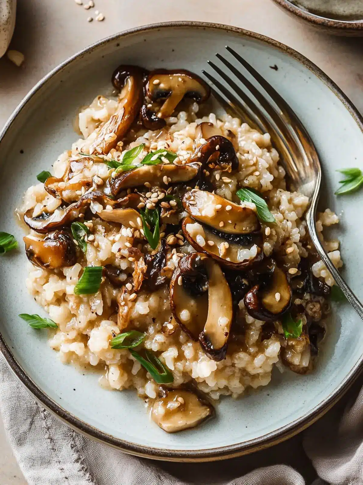 Miso Mushroom Crispy Rice