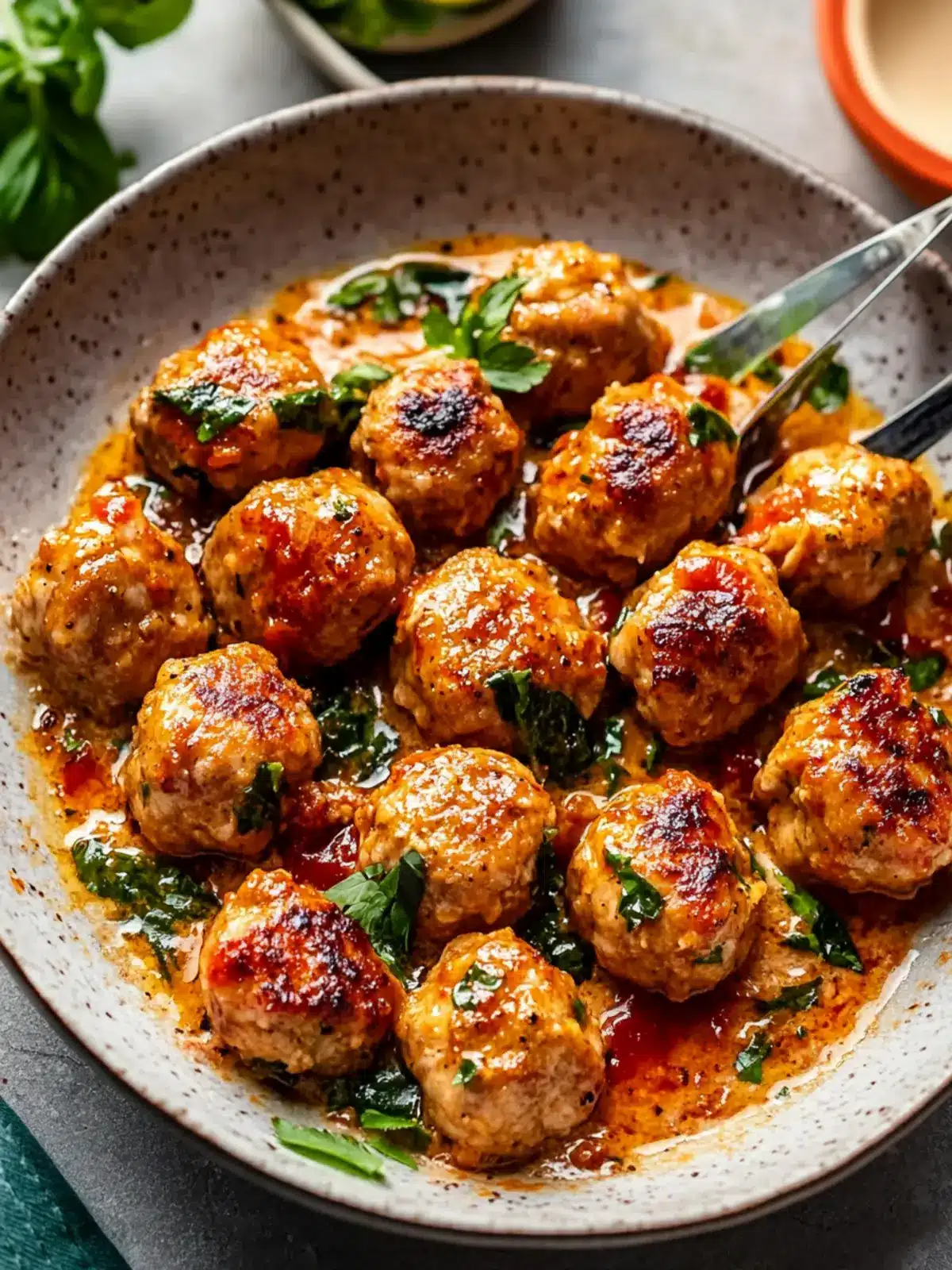 Marry Me Chicken Meatballs