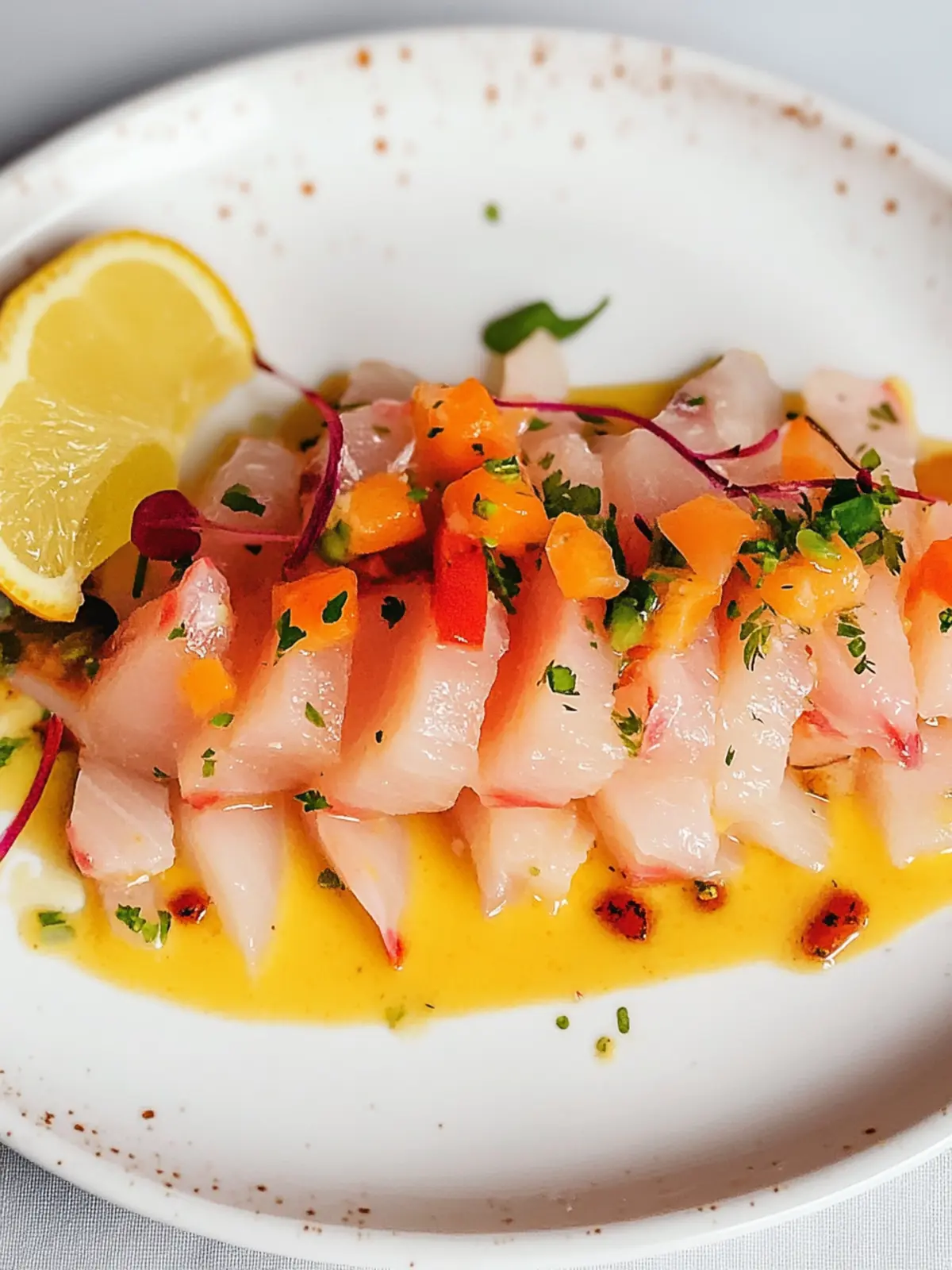 Peruvian Tiradito (Sashimi Style Ceviche)