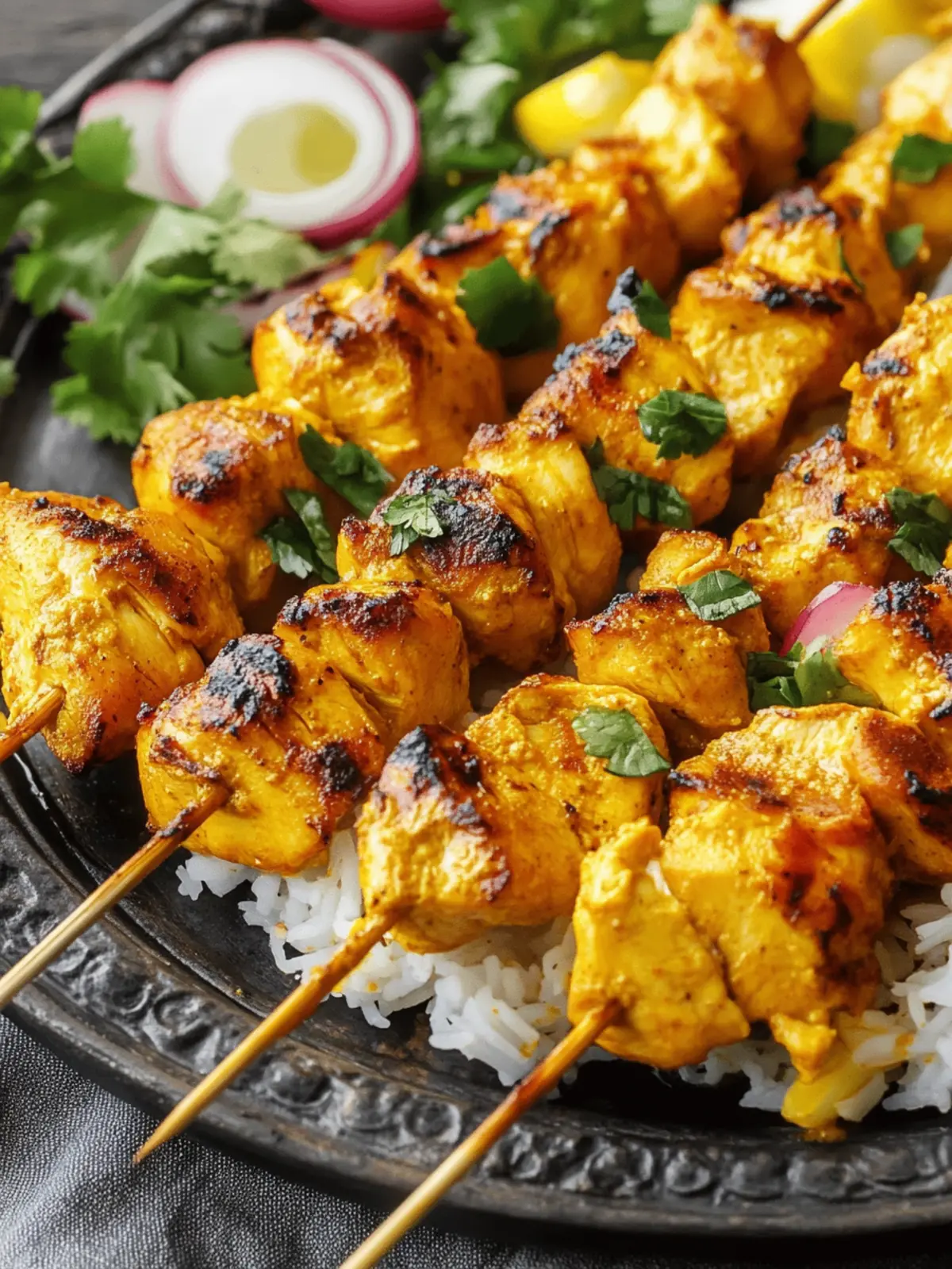 Joojeh Kabab (Grilled Saffron Chicken)