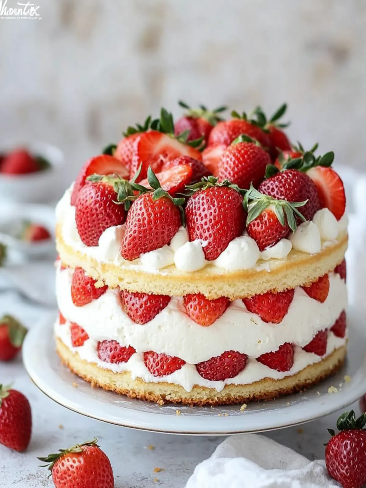 Strawberry Shortcake Cake