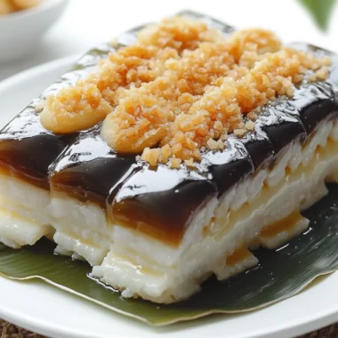 Filipino Sapin-Sapin (Layered Rice Cake)