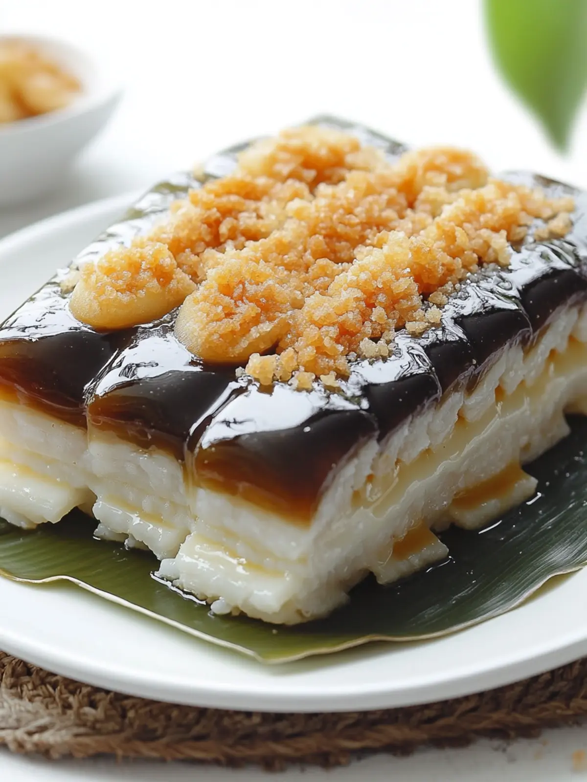 Filipino Sapin-Sapin (Layered Rice Cake)
