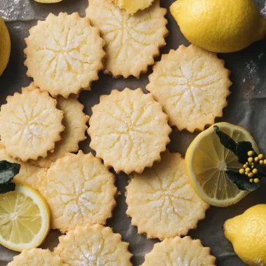 Lemon Shortbread Cookies