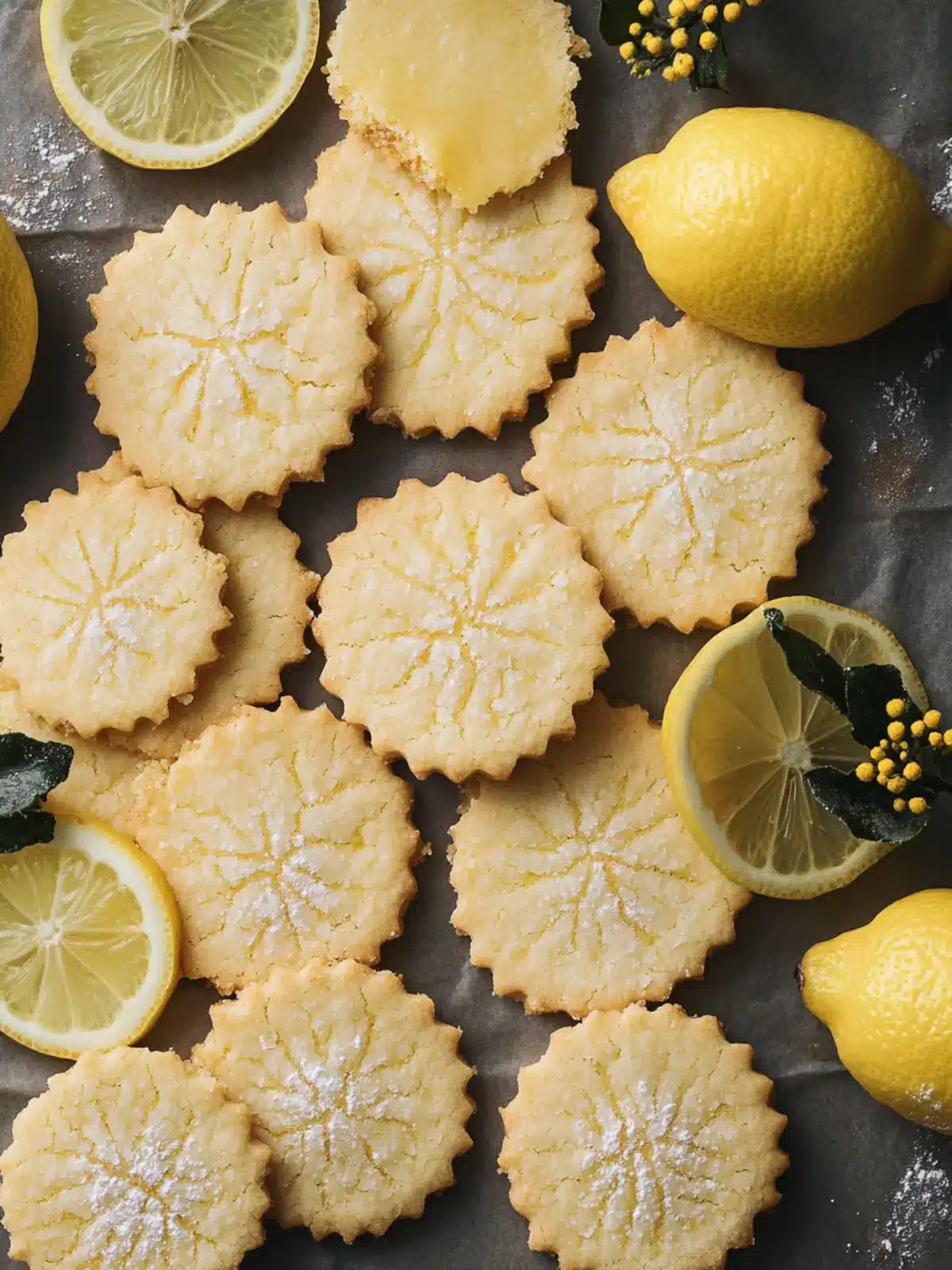 Lemon Shortbread Cookies