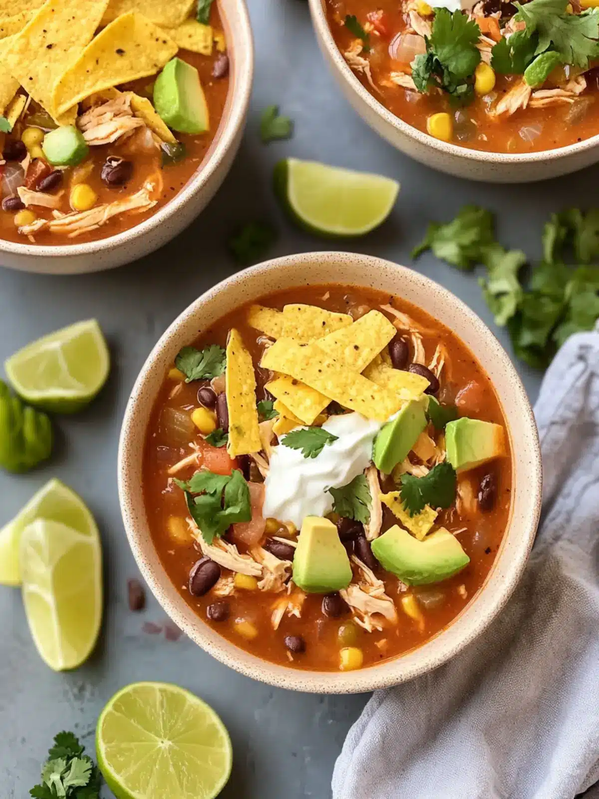 Slow Cooker Chicken Tortilla Soup