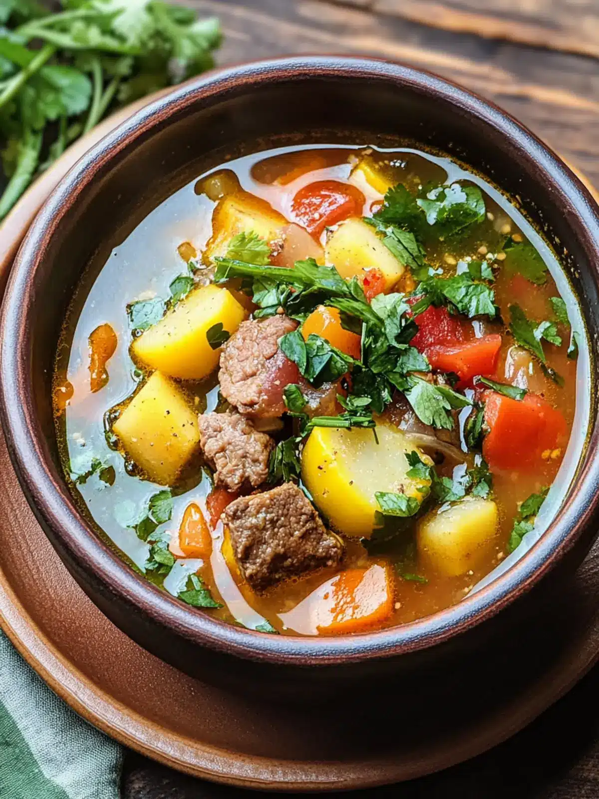 Chilean Cazuela (Meat and Vegetable Soup)