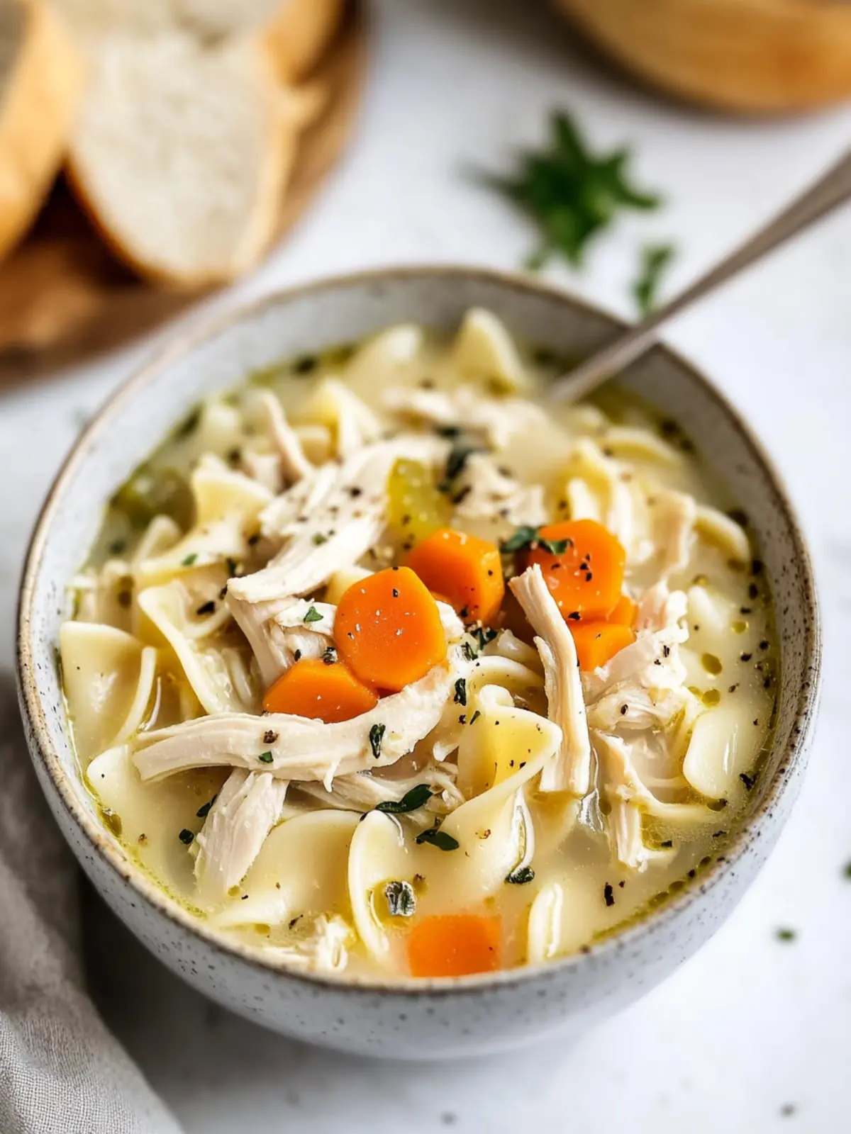 Creamy Chicken Noodle Soup
