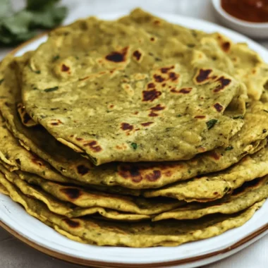 Indian Methi Thepla (Fenugreek Flatbread)