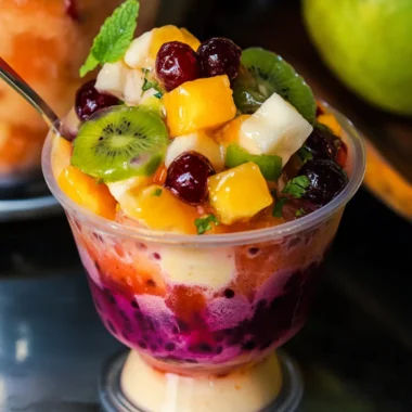 Colombian Cholao (Fruit Salad with Syrup)