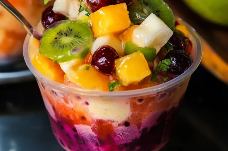 Colombian Cholao (Fruit Salad with Syrup)