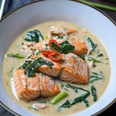 Delicious Ginataang Salmon: Easy Coconut Milk Stew Recipe 9 Ginataang Salmon (Salmon in Coconut Milk)