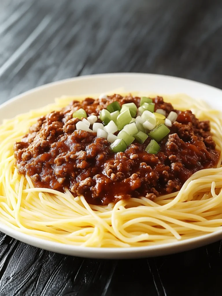 Cincinnati Chili Delight: Spiced Meat Sauce Over Spaghetti 3 Cincinnati Chili (Spiced Meat Sauce on Spaghetti)