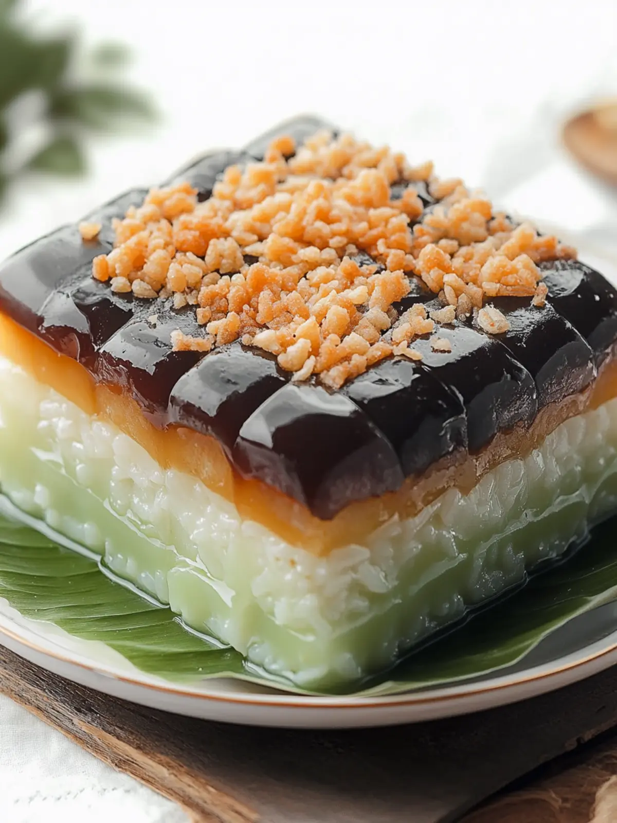 Filipino Sapin-Sapin (Layered Rice Cake)