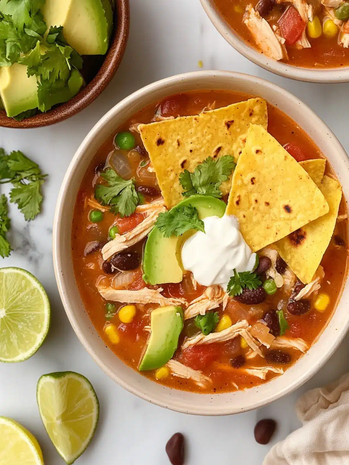 Slow Cooker Chicken Tortilla Soup