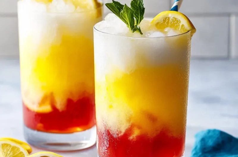 Layered Ombre Lemonade Drops